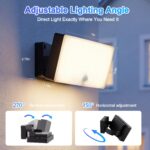 SANSHI Akku-Wandleuchte mit Bewegungsmelder 10000mAh – Dimmbar IP65 mit Fernbedienung – Bild 7