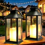 Dekofun 2er Solarlaterne mit Flammeneffekt – IP65 Wasserdicht für Garten & Terrasse