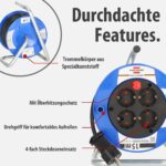 Brennenstuhl Garant Kompakt Kabeltrommel 15m – Sichere Indoor-Stromverteilung für Werkstatt & Büro – Bild 4