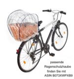 Tigana Hundefahrradkorb XL aus Weide – Sicherer Transport mit Metallgitter & Kissen – Bild 8