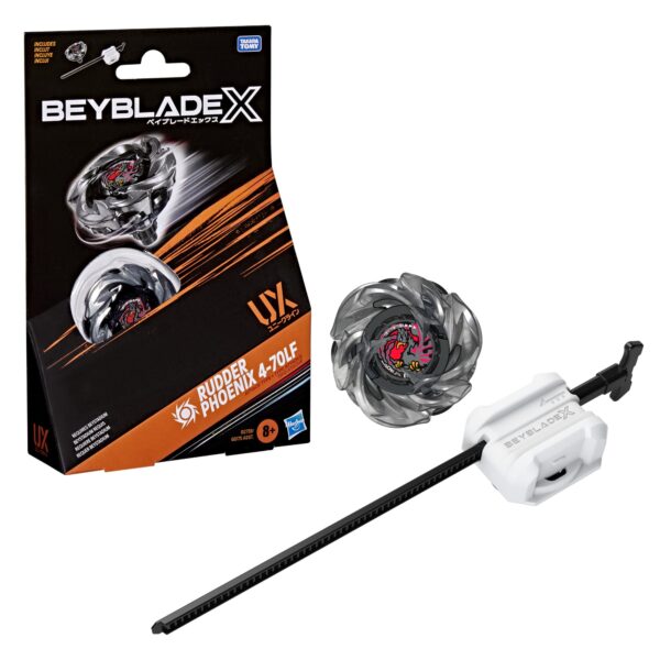 Hasbro Beyblade X Rudder Phoenix Starter Pack – Angriffs-Kreisel mit Takara Tomy Metall-Blade