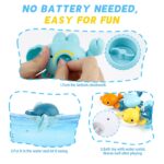 twoonto Magnetisches Angelspiel Badespielzeug – 6-teiliges Aufziehbares Schwimmset für Kleinkinder – Bild 9