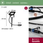 Paulmann Plug & Shine LED Gartenstrahler 6,8W IP65 – Warmweiss Fluter Schwarz – Bild 4