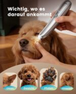 oneisall Pfotentrimmer für Hunde & Katzen mit LED-Licht – Kabellos & Ultra-Leise – Bild 6