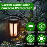 Facarler Solar-Gartenleuchten 2er-Set mit 3D-Flammeneffekt – IP65 wasserdicht & winterfest – Bild 3