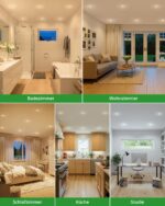 HOMEOW LED Einbaustrahler 6er Set – 3 Farbtemperaturen, IP44 Badezimmer & Küche – Bild 9