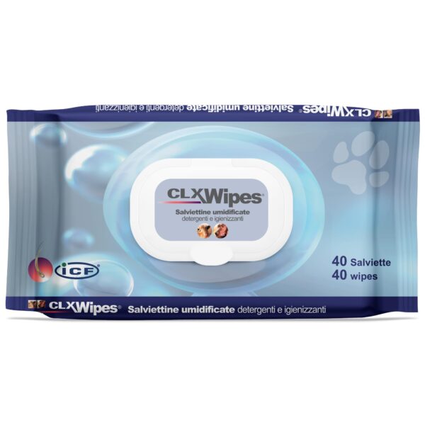 ICF CLX Wipes – Reinigungstücher für Hunde, Katzen & Kleintiere, 40 Stück