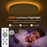 SonPen LED Deckenleuchte Ø30cm 25W 3200LM – Dimmbar RGB mit Fernbedienung & Nachtlicht – Bild 3