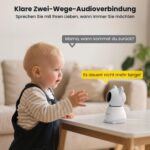 ieGeek 2K Babyphone mit 2 Kameras & 5" Display – WLAN Nachtsicht & Bewegungserkennung – Bild 6
