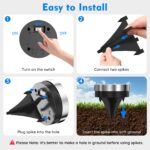 Dankeled 12er Solar Bodenleuchten – Warmweiss LED Gartenbeleuchtung IP65 wasserdicht – Bild 6