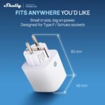 Shelly Plug M Gen3 Weiß – WLAN & Matter Steckdose 13A/3000W, 4er Set – Bild 4