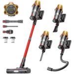 Bitybird Akku Staubsauger 55 kPa/650W – 70 Min Laufzeit, kabellos mit LED Display