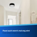 REV Deckenleuchte 30cm mit Baumwoll-Stoffschirm – Modernes Design für Schlafzimmer & Wohnzimmer – Bild 9