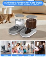 Zounin Automatischer Futterspender 2er Set – Schwerkraft-Spender für Katzen & Hunde – Bild 6