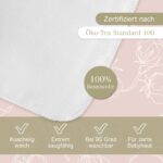 KiGATEX Moltontücher 80x80cm – 100% Baumwolle, Oeko-TEX®, Saugstark für Babys – Bild 5