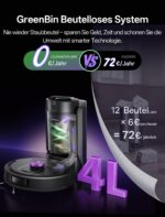 Vexilar W15 Saugroboter mit Wischfunktion – 10.000 Pa & 200 Min Laufzeit – Bild 3
