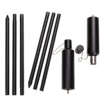 Hussala Bologna Gartenfackel 115 cm Edelstahl – 2er Set nachfüllbar für Outdoor – Bild 8