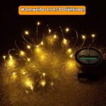 KBIBCK 6er Set Solar Mason Jar Deckel mit 30 LED – Warmweiss Gartenleuchten für aussen – Bild 5