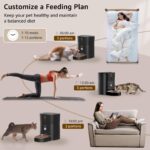 Balimo 3L Futterautomat für Katzen & Hunde – WiFi App-Steuerung mit Edelstahlnapf – Bild 3