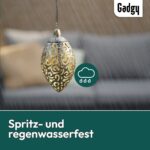 Gadgy Solar Orientalische Hängelaternen 2er Set – Marokkanische Solarleuchten für Garten – Bild 7