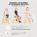 roba Sit Up III Treppenhochstuhl – Mitwachsender Holz-Hochstuhl ab 6 Monaten bis 50 kg – Bild 7