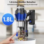 Hearten Akku Staubsauger 70000 Pa mit 600W Motor – 65 Min Laufzeit für Tierhaare & Hartböden – Bild 9