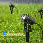 GEEDIAR LED Gartenbeleuchtung 4er Set Warmweiss 3200K – IP65 Aussenstrahler mit Erdspiesz – Bild 2
