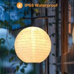 Bawoo Solar Lampions 20 cm – 4er Set Warmweiss Solarlaterne Wasserdicht für Garten – Bild 6
