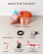tomxcute Katzenbrunnen 3,2L Edelstahl mit Kupfer – Trinkbrunnen für Katzen & Hunde – Bild 9