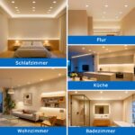 ZIZZLER 40er Set LED Einbaustrahler 230V – Flach 68-80mm für Bad & Küche IP44 – Bild 7