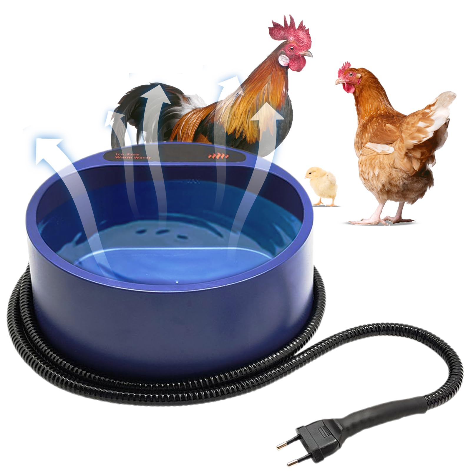 Breker Beheizter Wassernapf 1,5 Liter – Frostsicher für Hunde, Katzen & Kleintiere