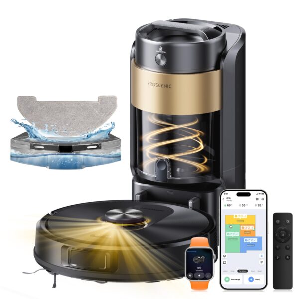 Proscenic Q20Plus Saugroboter mit Wischfunktion – 10000Pa Saugkraft für Tierhaare & Teppiche