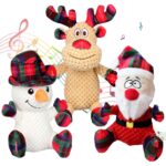 Wonfly Hundespielzeug mit Quietscher & Knitterpapier – Plüsch Kauspielzeug für Hunde