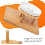 Lusifaco Keramik Katzennapf-Set erhöht mit Bambusständer – 2er Set für ergonomisches Fressen – Bild 5
