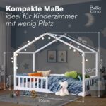 Bellabino Bia Hausbett 90x200 cm – Montessori Kinderbett aus Massivholz mit Rausfallschutz – Bild 2