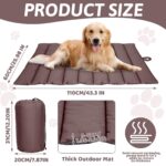 XIAPIA Wasserdichte Hundematte 110x68 cm – Faltbare Reisedecke mit Aufbewahrungstasche – Bild 2