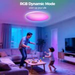 hepside LED Deckenleuchte 30cm, 24W Dimmbar mit Fernbedienung – RGB Farbwechsel & 3 Farbtemperaturen – Bild 7
