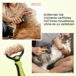 Tahbarshi 3er Set Fellbürste für Hunde & Katzen – Unterfellbürste mit Selbstreinigung – Bild 7