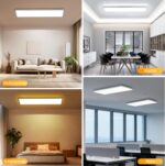 SNADER LED Panel Deckenleuchte 58x20cm, 24W Dimmbar mit Fernbedienung – Intelligente Deckenlampe für jeden Raum – Bild 6