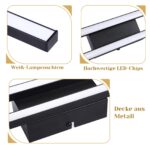 Glitzerlife LED Deckenleuchte 60cm – Moderne Deckenlampe Warmweiss 12W für Küche & Wohnzimmer – Bild 5
