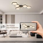 Kuwork LED Deckenleuchte 90 cm 58W – Dimmbar mit Fernbedienung für Wohnzimmer & Schlafzimmer – Bild 5