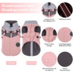 Savlot Hundejacke Grösse L – Wasserdicht & Winddicht mit Geschirr für Winter – Bild 4