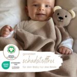 DIKOS Babydecke mit Schmusetier – 2-in-1 Bio-Baumwolle GOTS zertifiziert – Bild 3