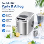 MS-Point Eiswürfelmaschine Silber – Eiskalt in 6–13 Minuten für Partys & Events – Bild 6