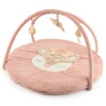 Bieco Spieldecke mit Activitybogen Reh Ella – Krabbeldecke & Baby Gym in einem