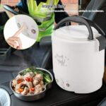 Tiiyee Mini Reiskocher 1L mit 12V Autoadapter – Tragbarer Elektro-Dampfgarer mit Warmhaltefunktion – Bild 3