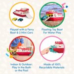 Battat Fährschiff mit 2 Spielzeugautos – Interaktives Badespielzeug für Kleinkinder ab 12 Monaten – Bild 6
