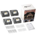 BENMA 8W LED Wandlampe 4er Set – IP65 Innen/Außen, Warmweiß 3000K, Grau – Bild 4