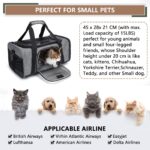 Wakytu Transporttasche für Katzen & kleine Hunde bis 6 kg – Flugzeugtauglich & Ausbruchssicher – Bild 4