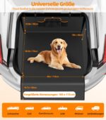 UPAWPIA Kofferraumschutz 185x115 cm – Wasserdichte Hundedecke mit Seitenschutz für SUV & PKW – Bild 2